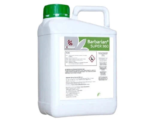 Désherbant Glyphosate BARBARIAN 5L Herbicide systémique pour allées, terrasses et bordures